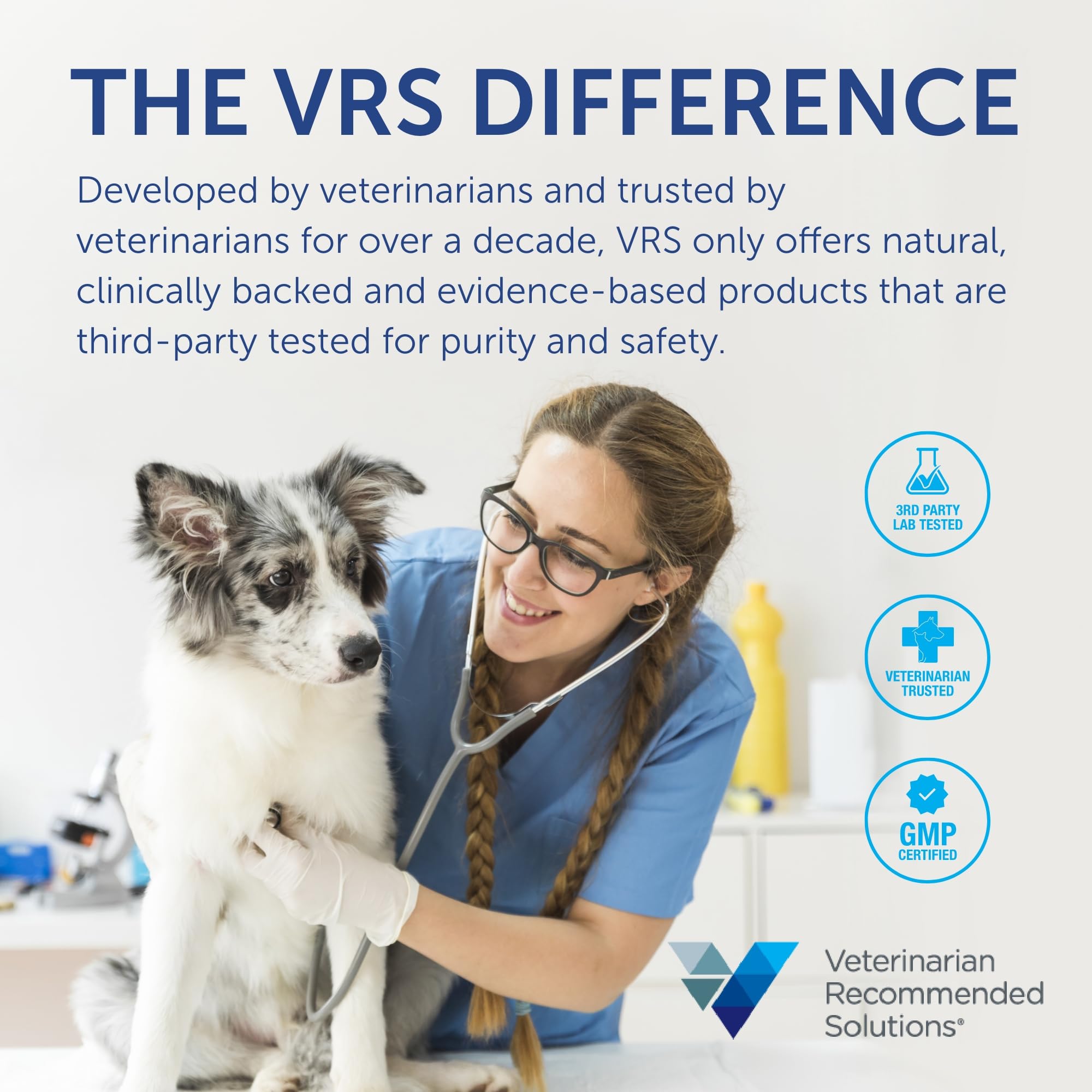 Veterinarian Recommended Solutions chien prenant Friandise Flo Dog Cranberry facilement et sans stress