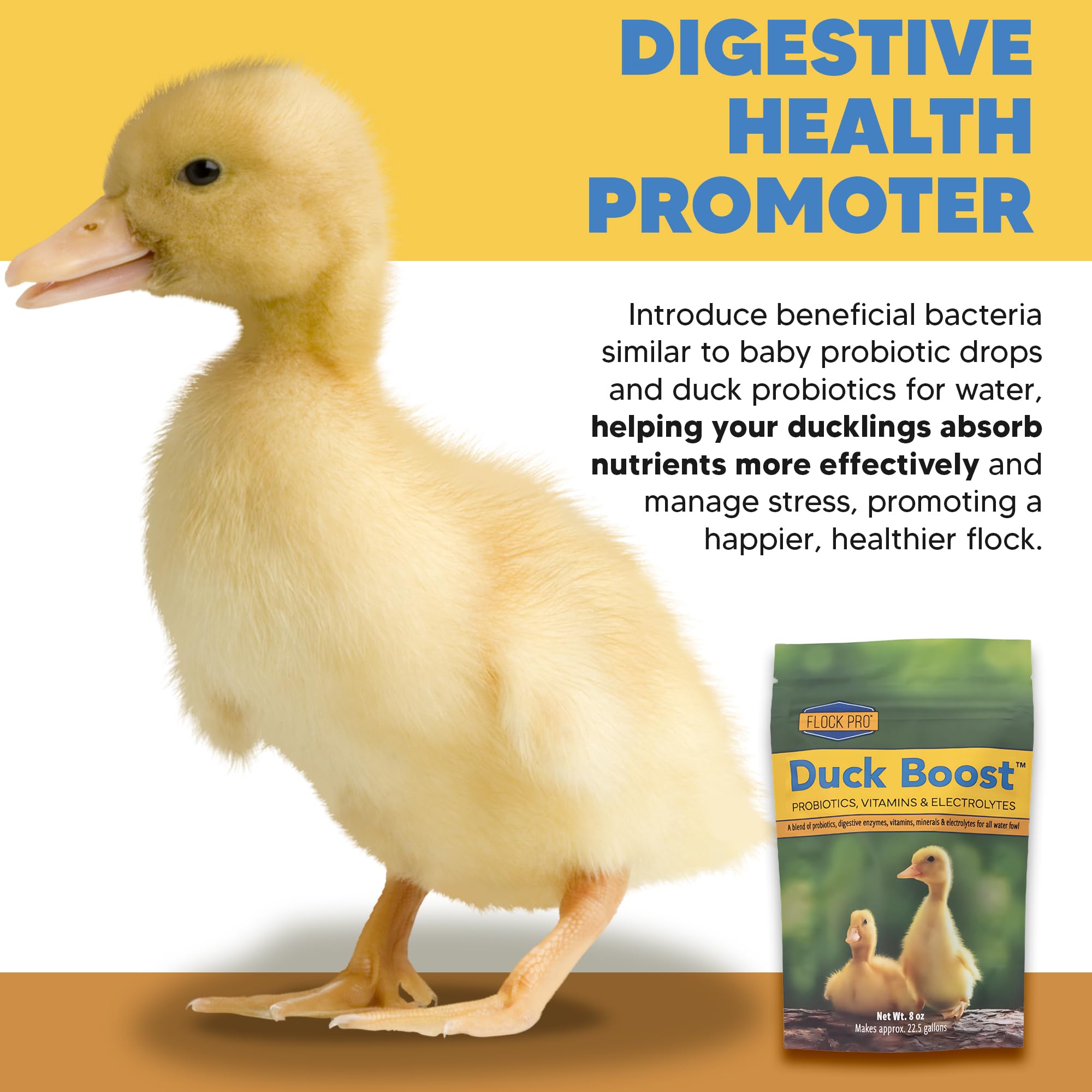 Flock Pro gros plan sur granules microencapsulés favorisant la digestion