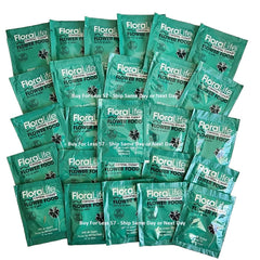 Floralife présentoir comptoir montrant les 200 sachets, facilite la gestion des stocks