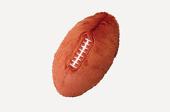 Fluff & Tuff football face avant montrant la peluche ultra-douce et durable pour jeu
