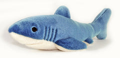 Fluff & Tuff Tank The Shark en gros plan sur la face, attire et rassure le chien