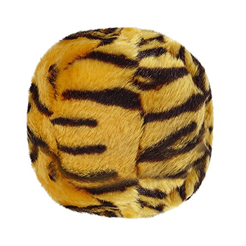 Fluff & Tuff Tiger Ball face avant montrant motif tigre et douceur