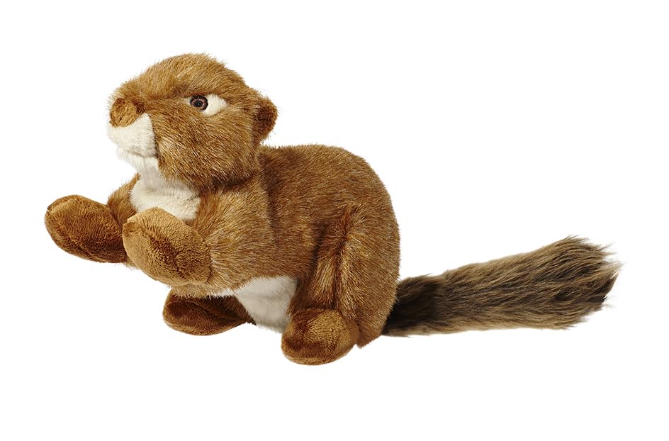 Fluff & Tuff Red Squirrel face avant montrant la peluche résistante et attrayante