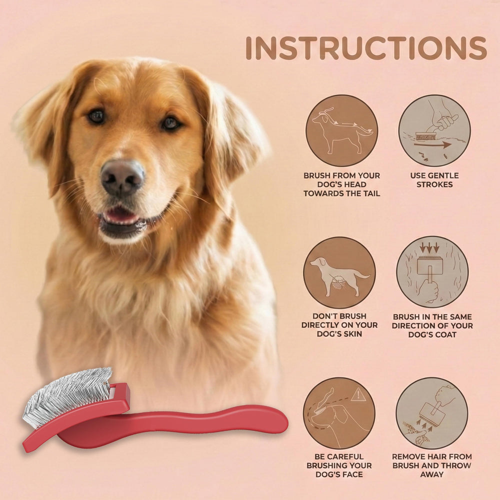 FluffyCare comparaison taille montrant la largeur de tête 3,86 pouces