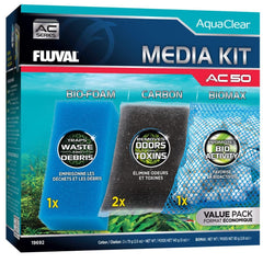 Fluval kit AC50 emballage avant prêt à l'emploi pour une filtration complète