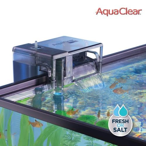 Insert Fluval AquaClear installé dans filtre en fonctionnement bénéfice filtration