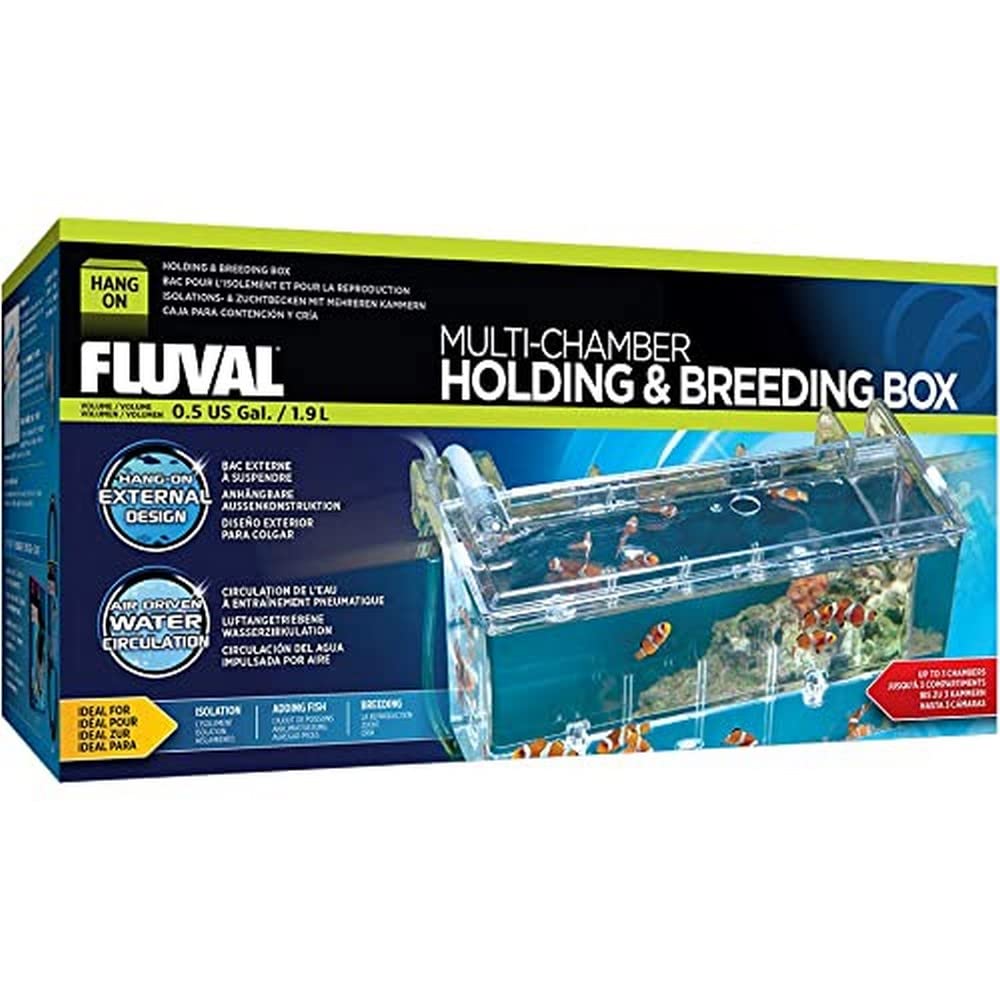 Fluval vue avant du bac multicompartment montrant séparation et visibilité améliorée