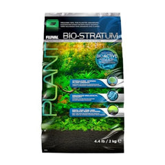Fluval emballage avant du Bio-Stratum montrant poids et usage bénéfique