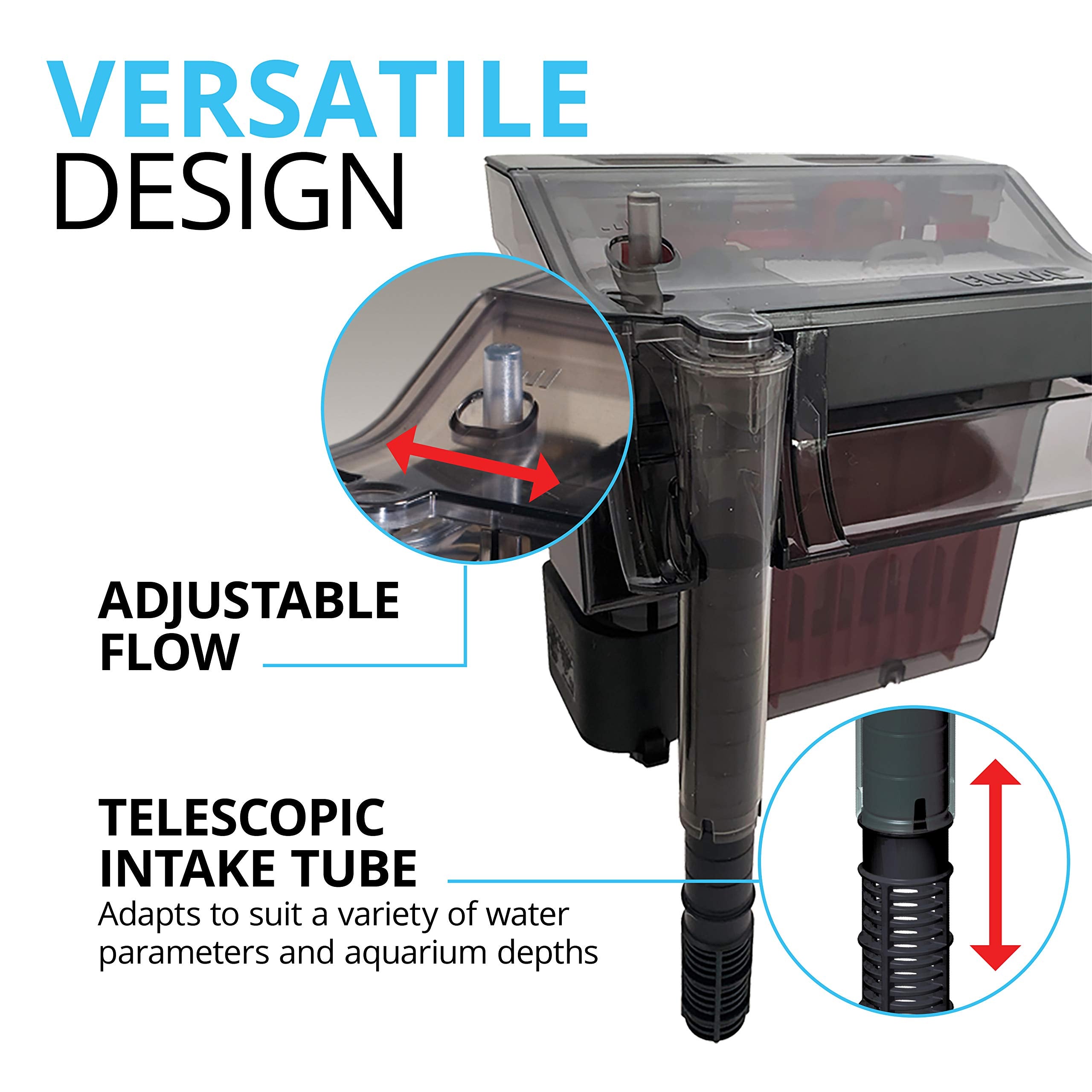 Panier d'insert au charbon Fluval C4 pour éliminer odeurs et toxines de l'eau d'aquarium