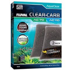 Fluval Clear face de l'emballage montrant le pack double pour remplacement facile
