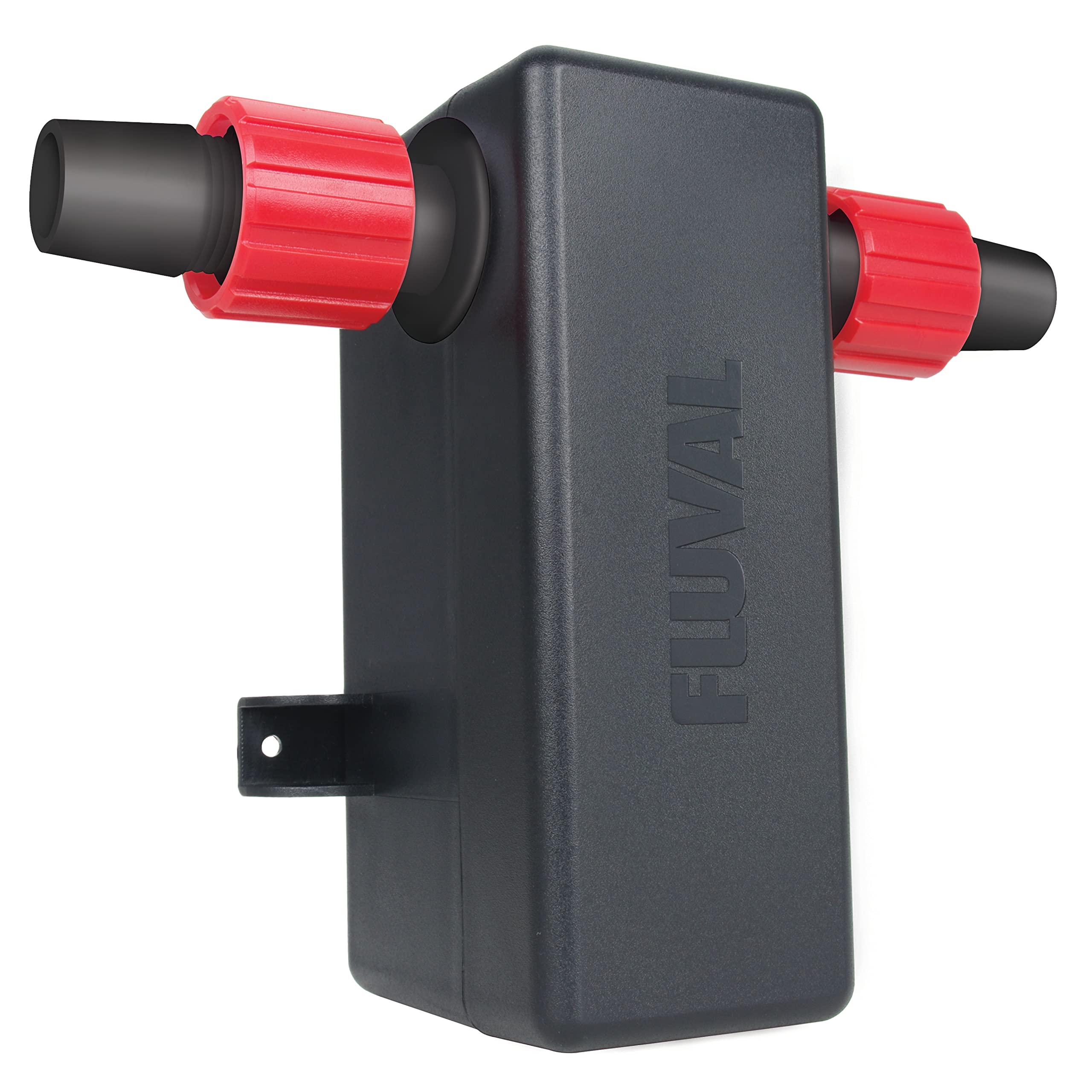 Fluval raccord sur tuyau 5/8 indiquant compatibilité et simplicité