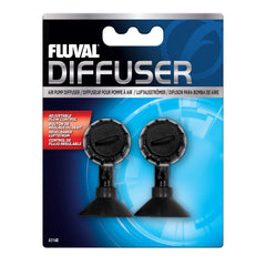 Fluval diffuseur d'air packaging avant montrant le pack de 2 et l'installation facile