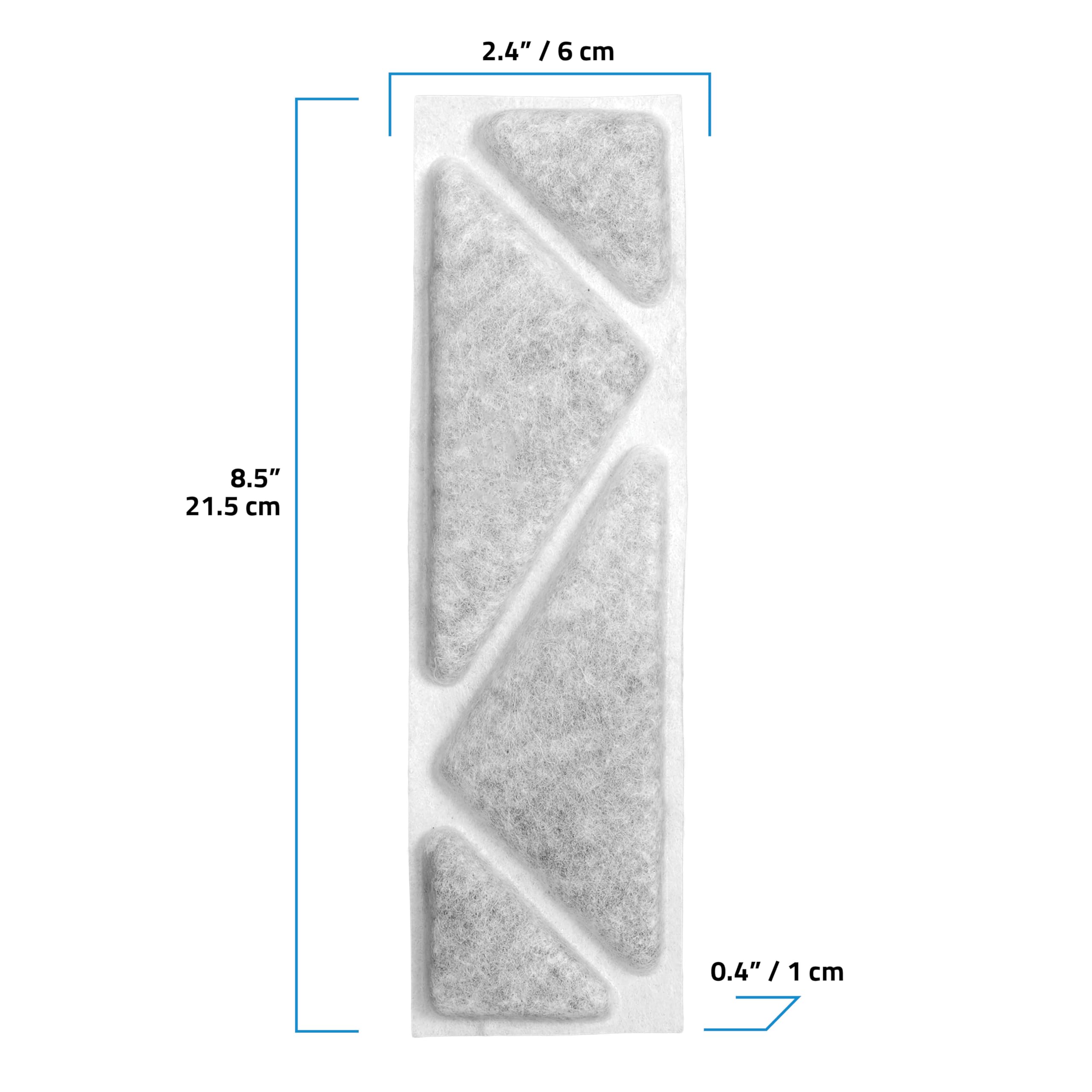 Fluval gros plan sur texture polyester capturant particules et débris