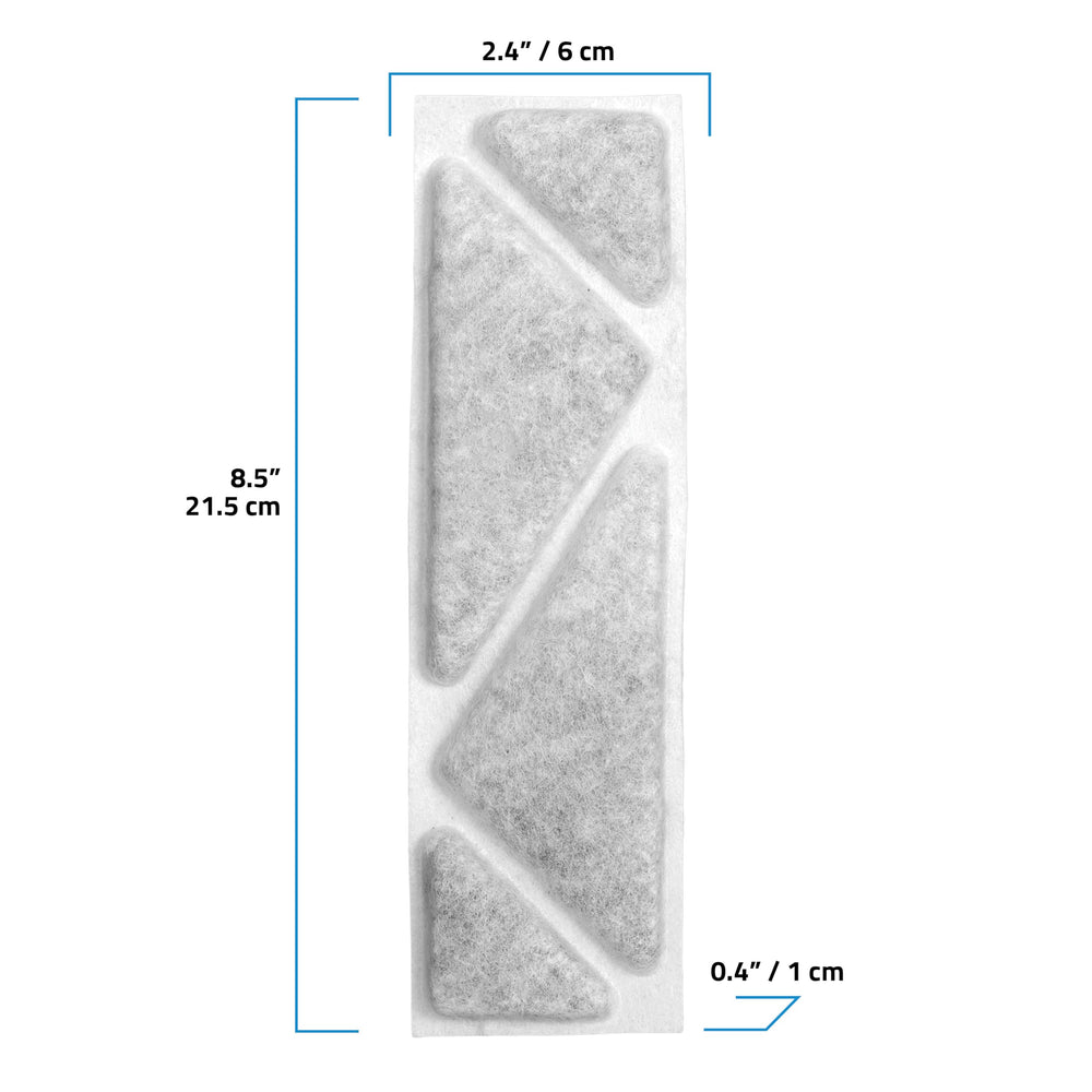 Fluval gros plan sur texture polyester capturant particules et débris