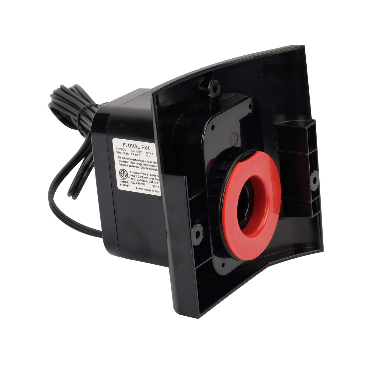 Fluval FX4 unité moteur face avant montrant la pièce en main, restaure puissance et fiabilité