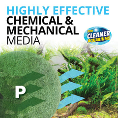 Tampon Fluval inséré dans compartiment du filtre FX6 pour filtration optimale