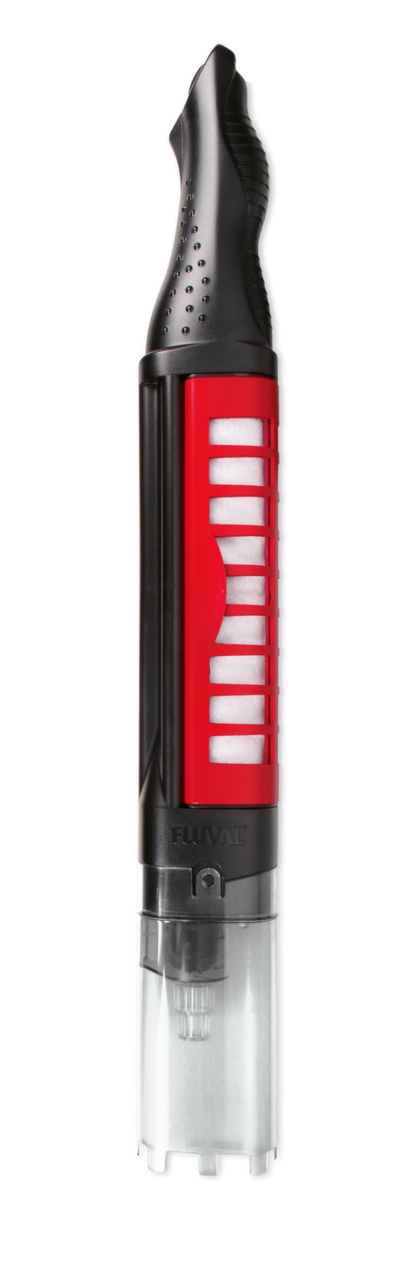 Fluval ProVac gros plan sur la cartouche double densité capturant débris fins