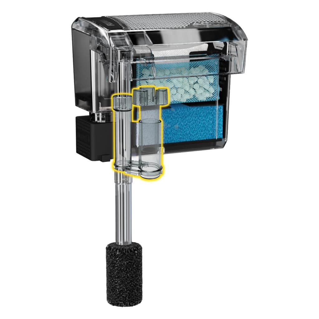 Fluval skimmer détail crépine protection des poissons et invertébrés