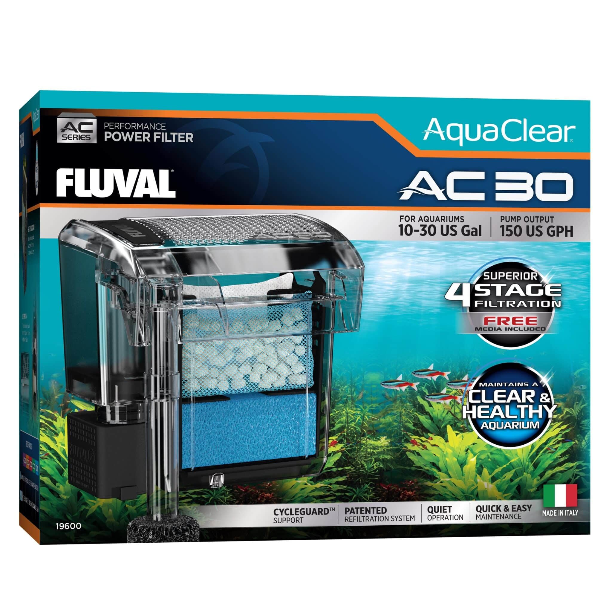 Fluval skimmer matières et finition transparente design discret