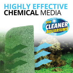 Fluval tampon retenant débris démontrant capacité à clarifier l’eau rapidement