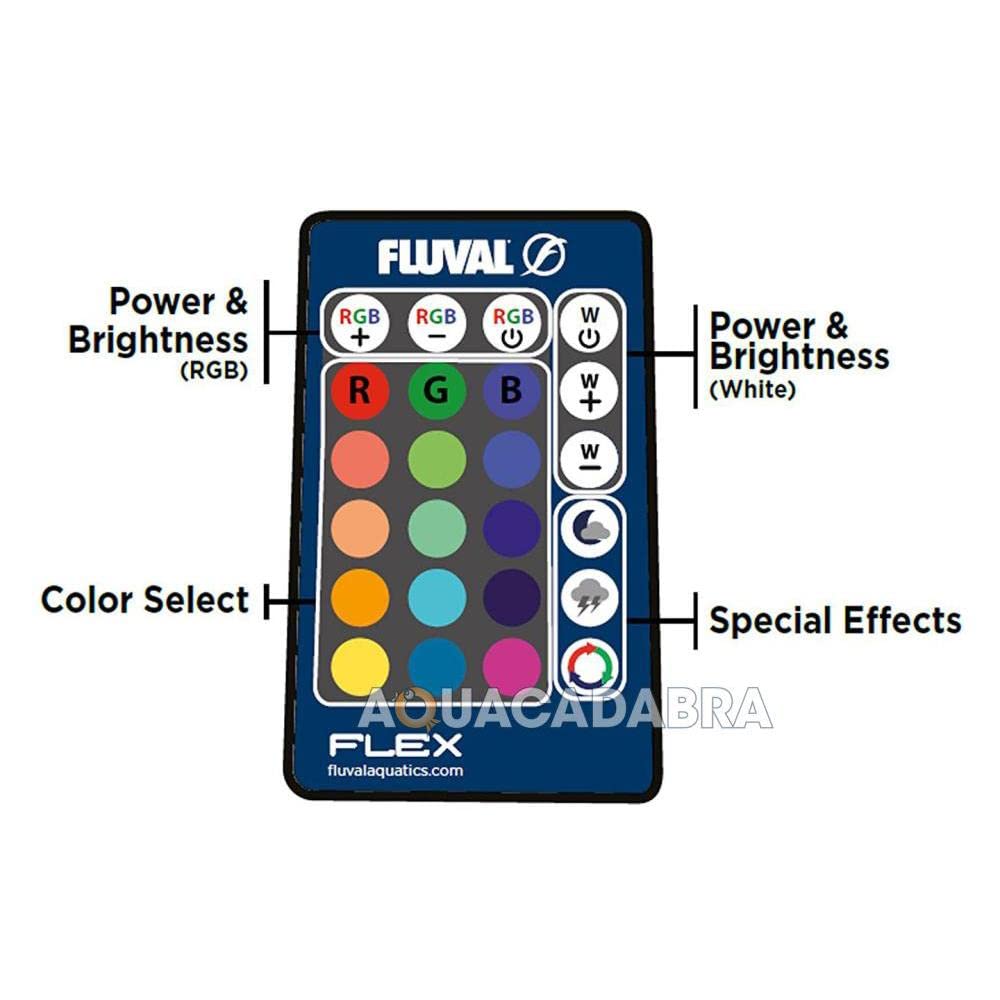 Fluval télécommande avec piles et emballage facilitant l'installation rapide