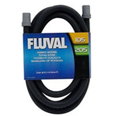 Fluval tuyau côtelé vue de face montrant longueur et compatibilité, installation fiable