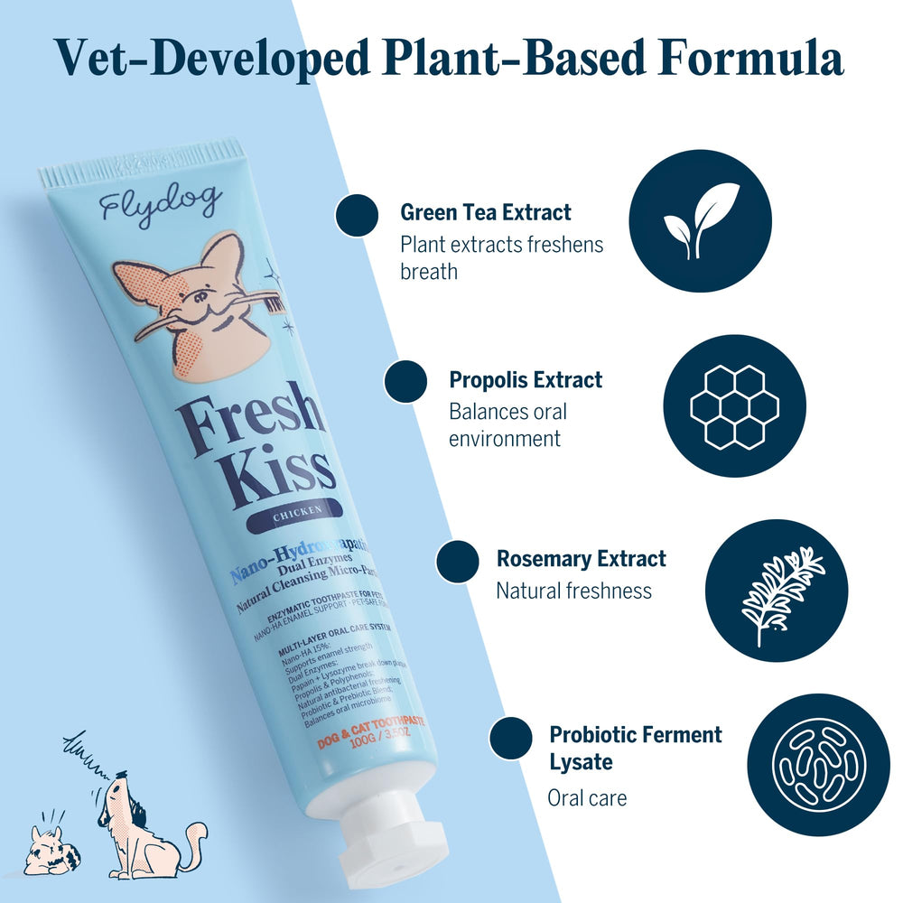 Flydog doigtier silicone détail mettant en valeur douceur pour chiots et contrôle