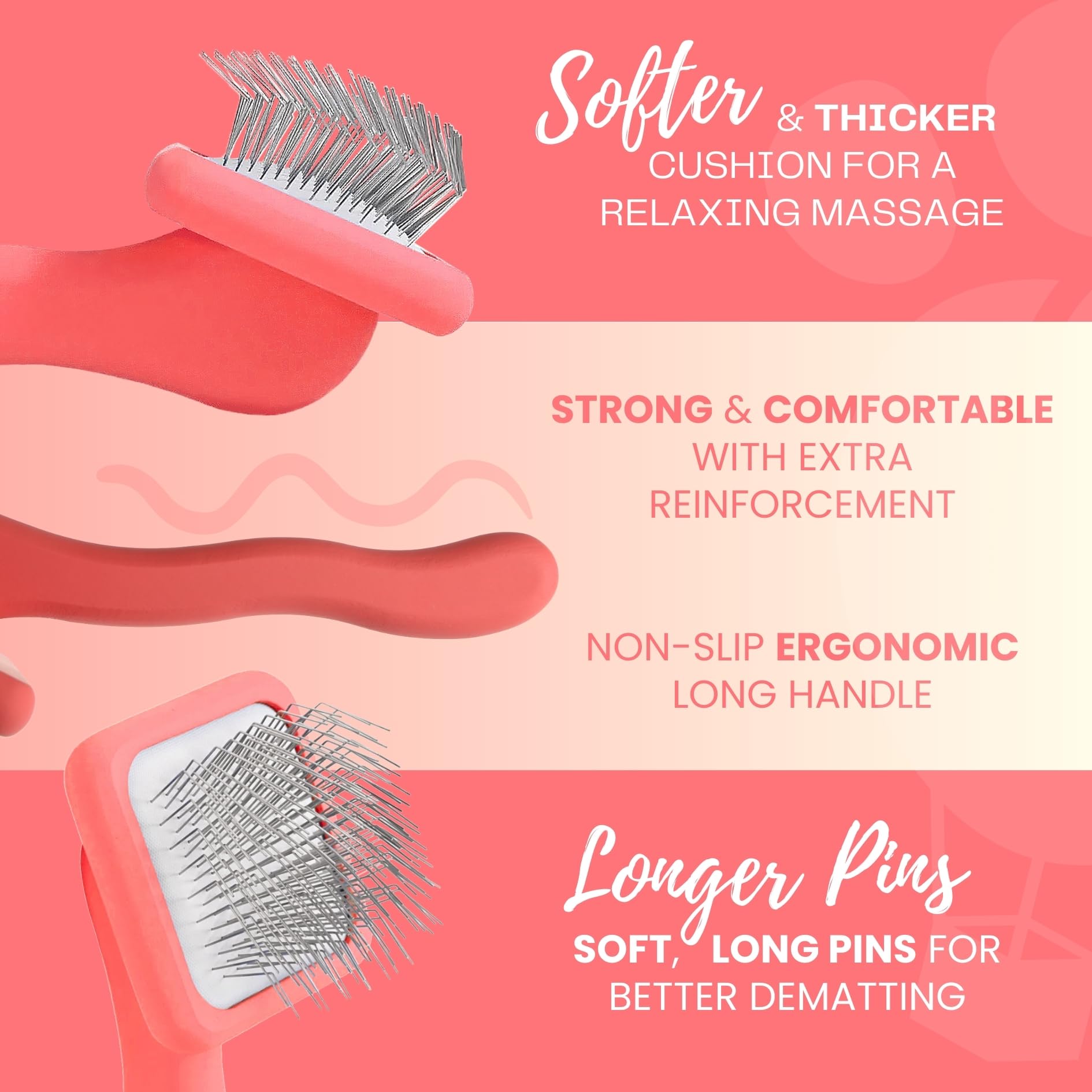 Flying Pawfect brosse en action sur chien long poil sans tirer