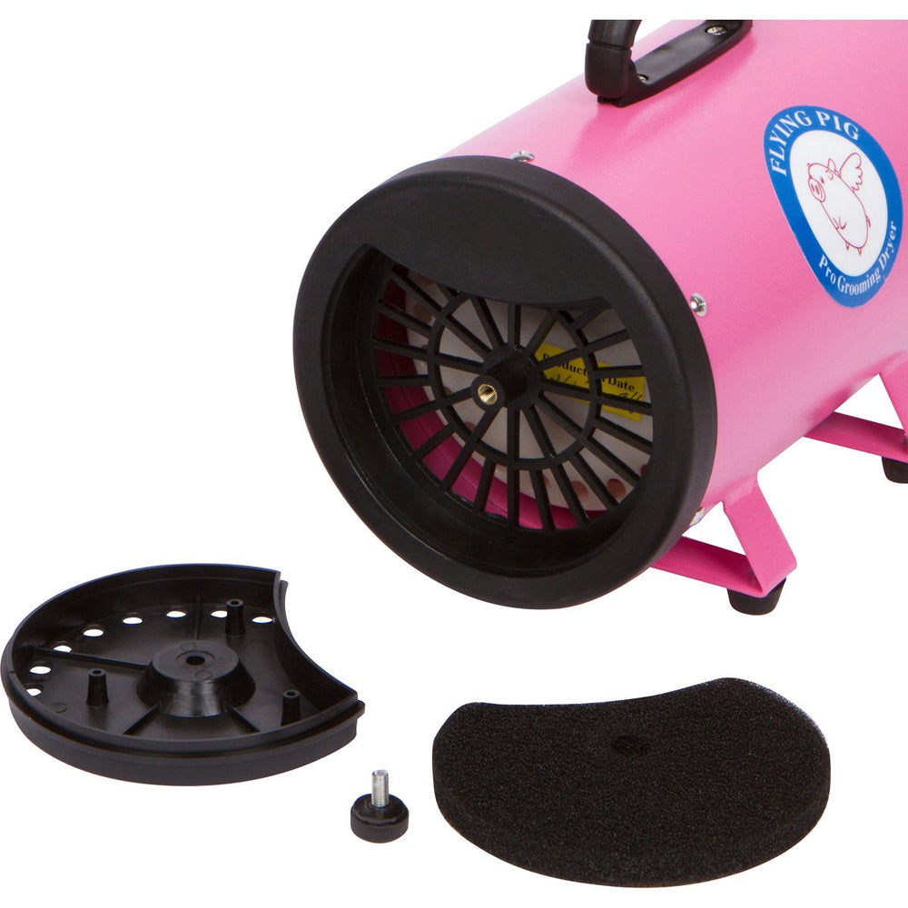 Flying Pig Grooming comparaison taille montrant portabilité et échelle