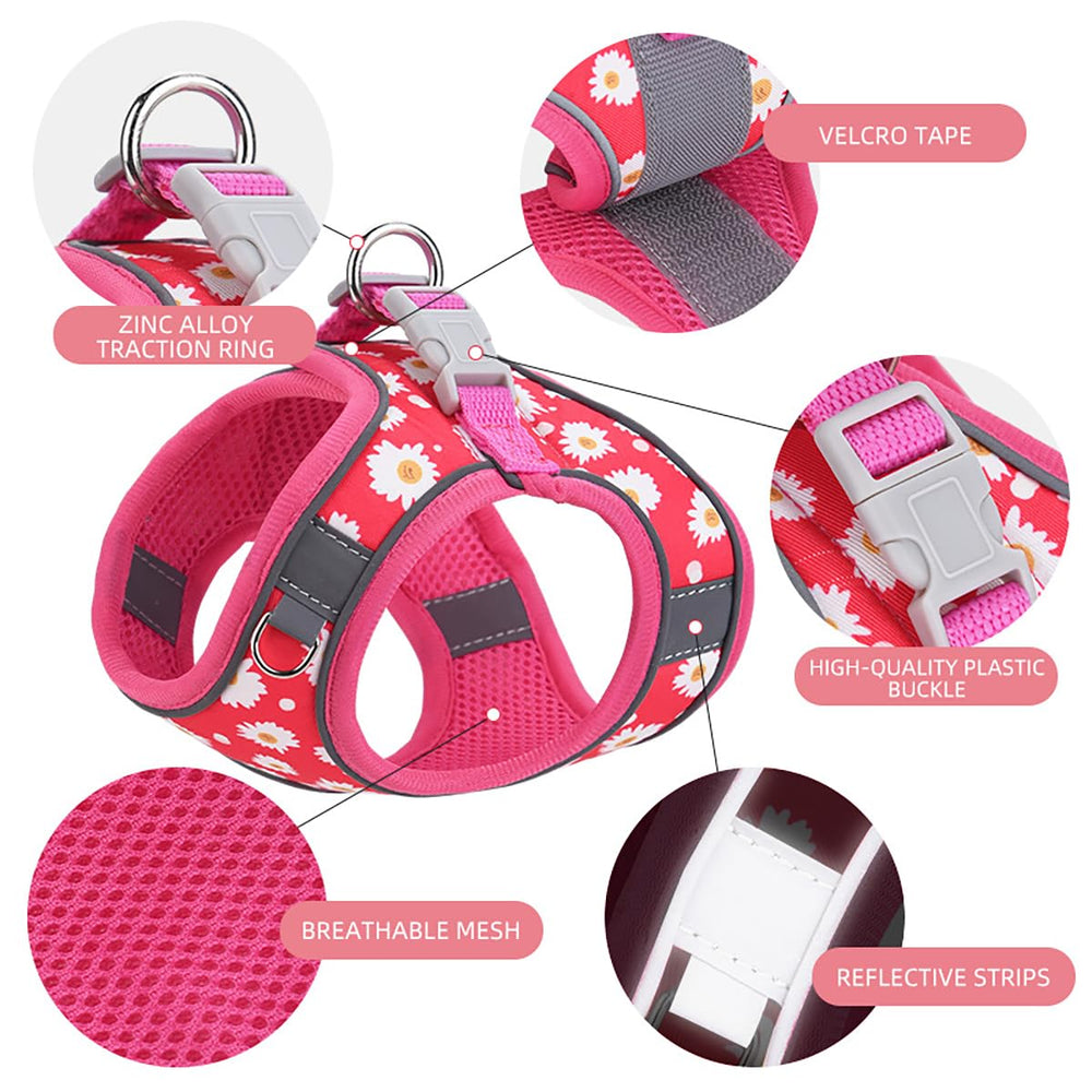Flymind harnais fraise XS boucle à libération rapide et velcro pour mise en place rapide