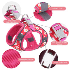 Flymind harnais fraise XS boucle à libération rapide et velcro pour mise en place rapide