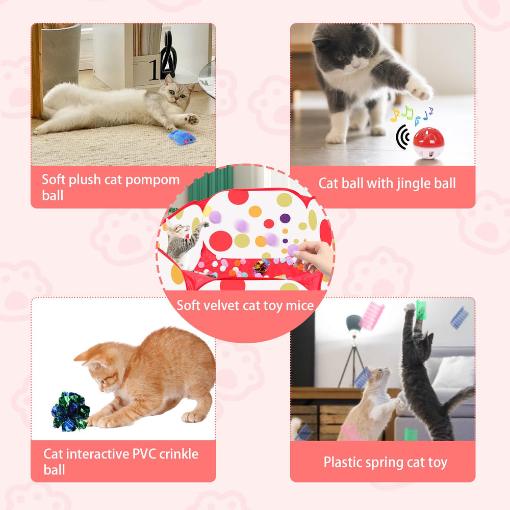 fooind détail balles à grelots montrant stimulation auditive pour chat