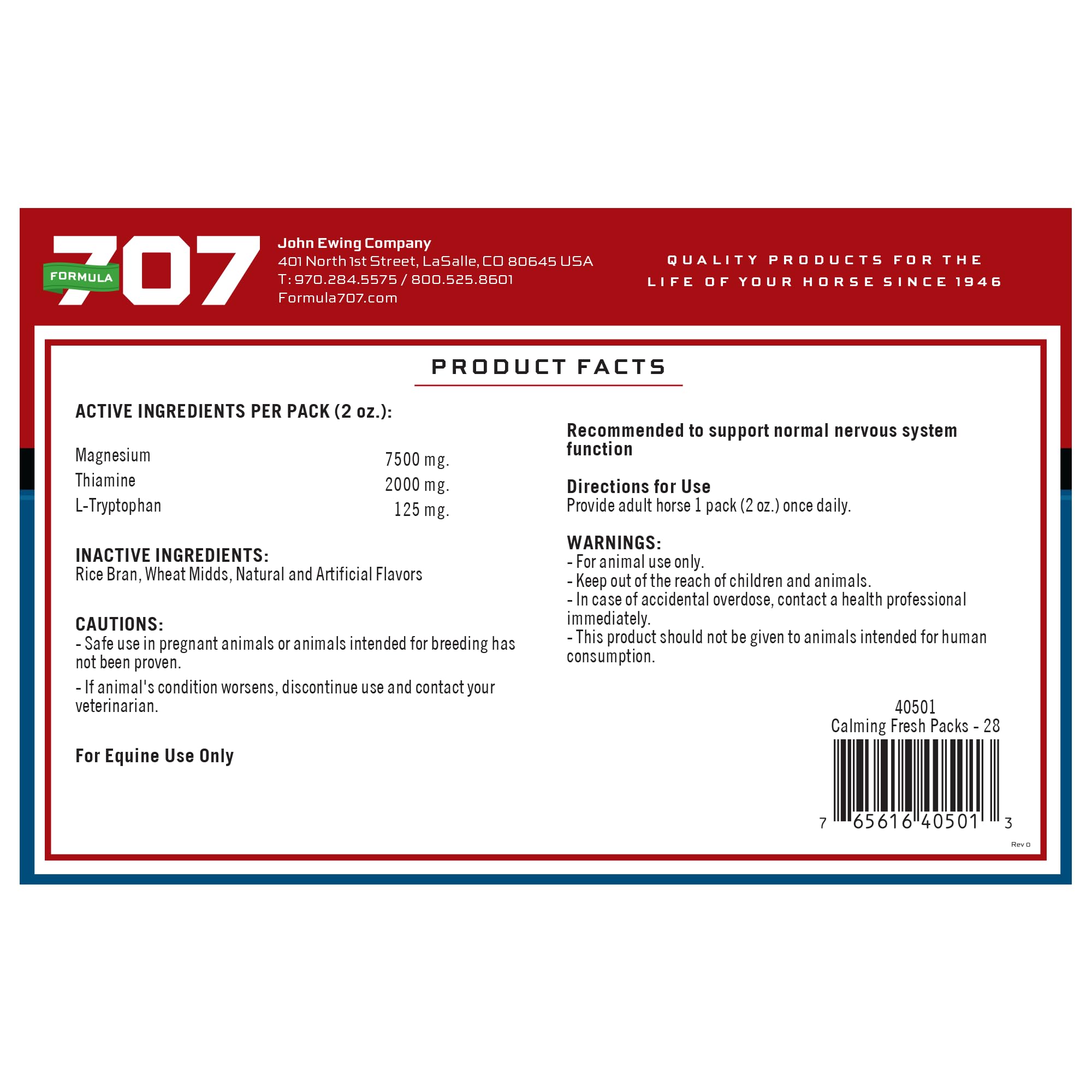 Formula 707 boîte dans écurie illustrant usage quotidien et performance