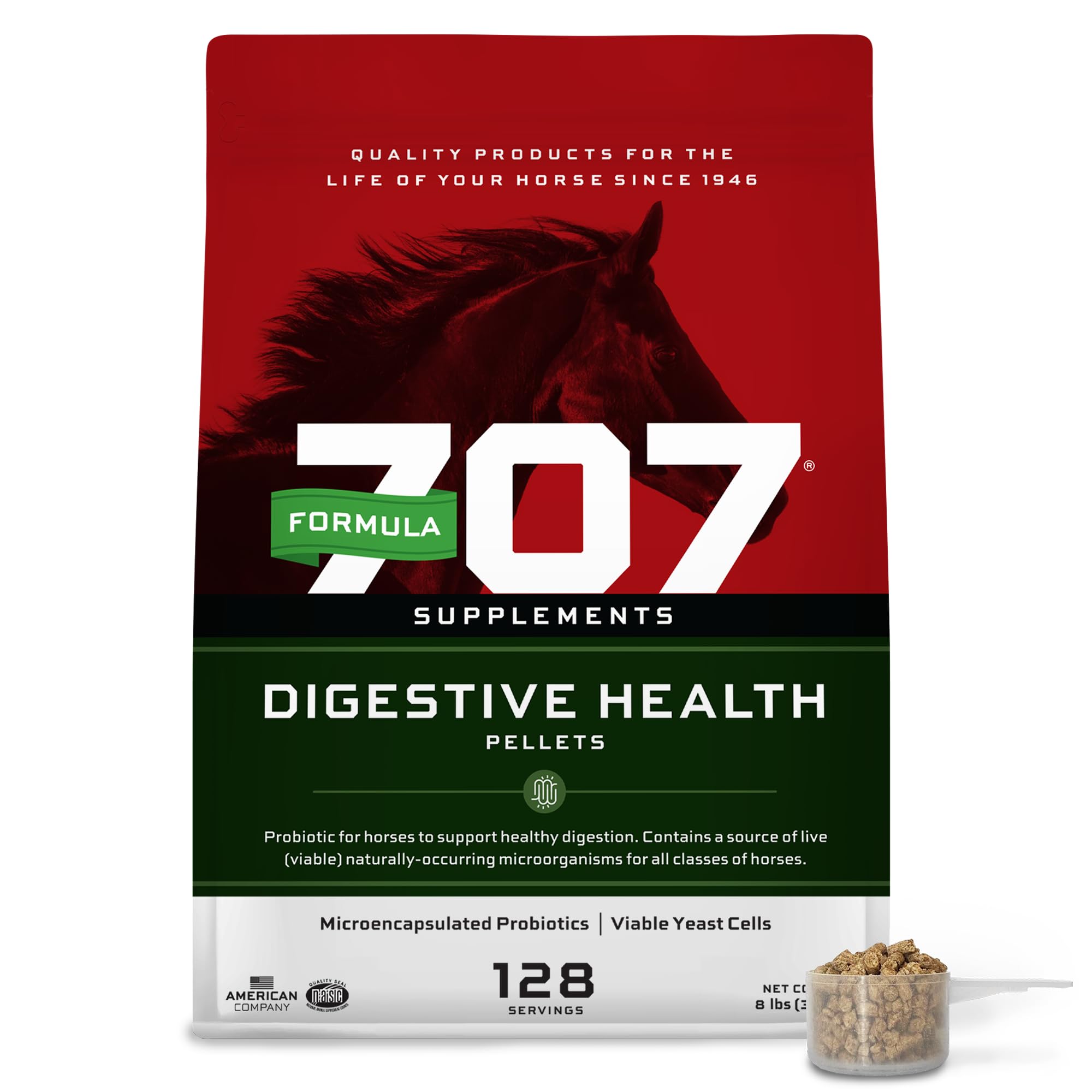 Formula 707 sac de 8 lb montrant l'étiquette et l'information produit pour choix éclairé