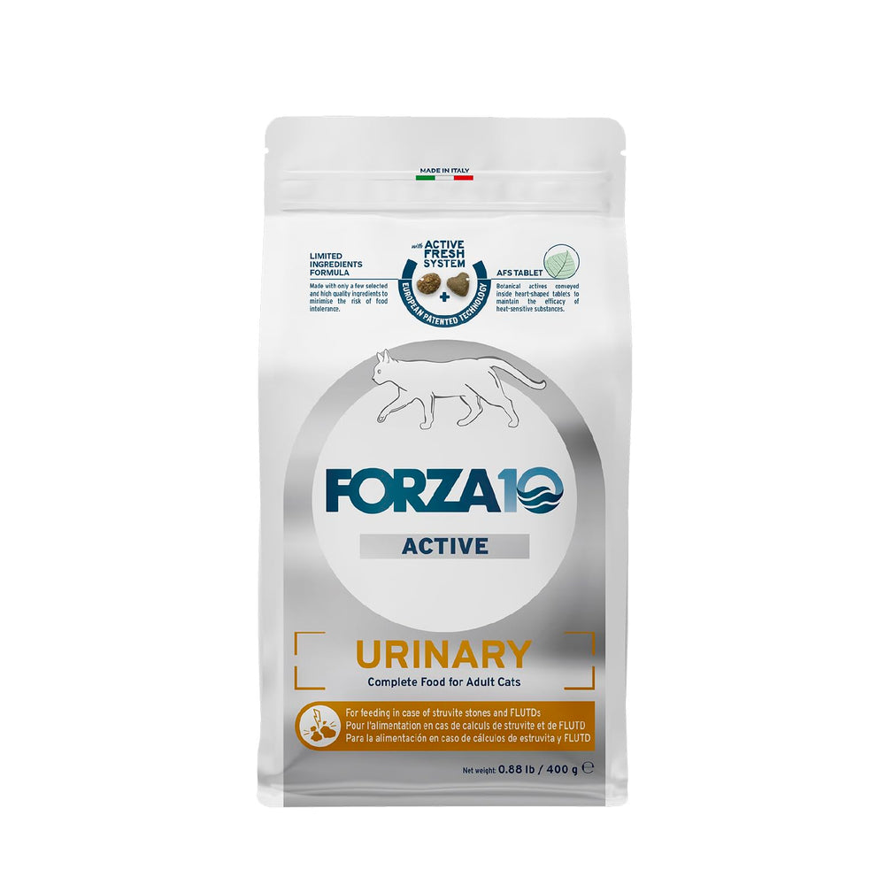 Forza10 emballage avant Urinary montrant formule et avantage urinaire