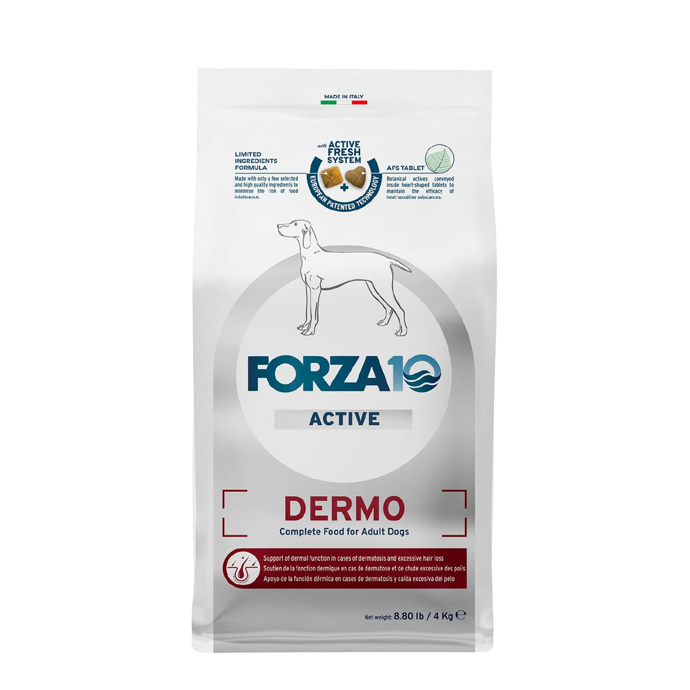 Forza10 paquet recto 8,8 lb montrant la composition bénéfique