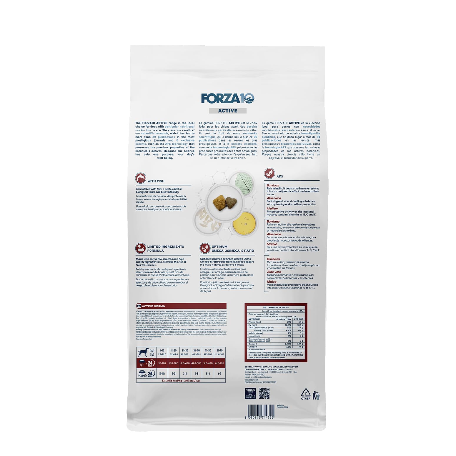Forza10 gros plan croquette montrant texture digeste et appétence