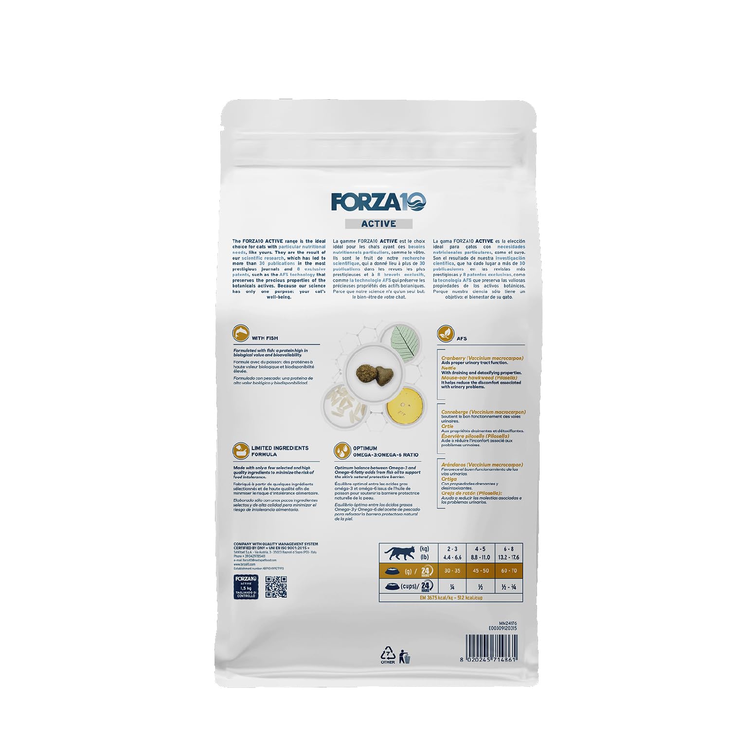Forza10 gros plan sur croquettes montrant texture digestible