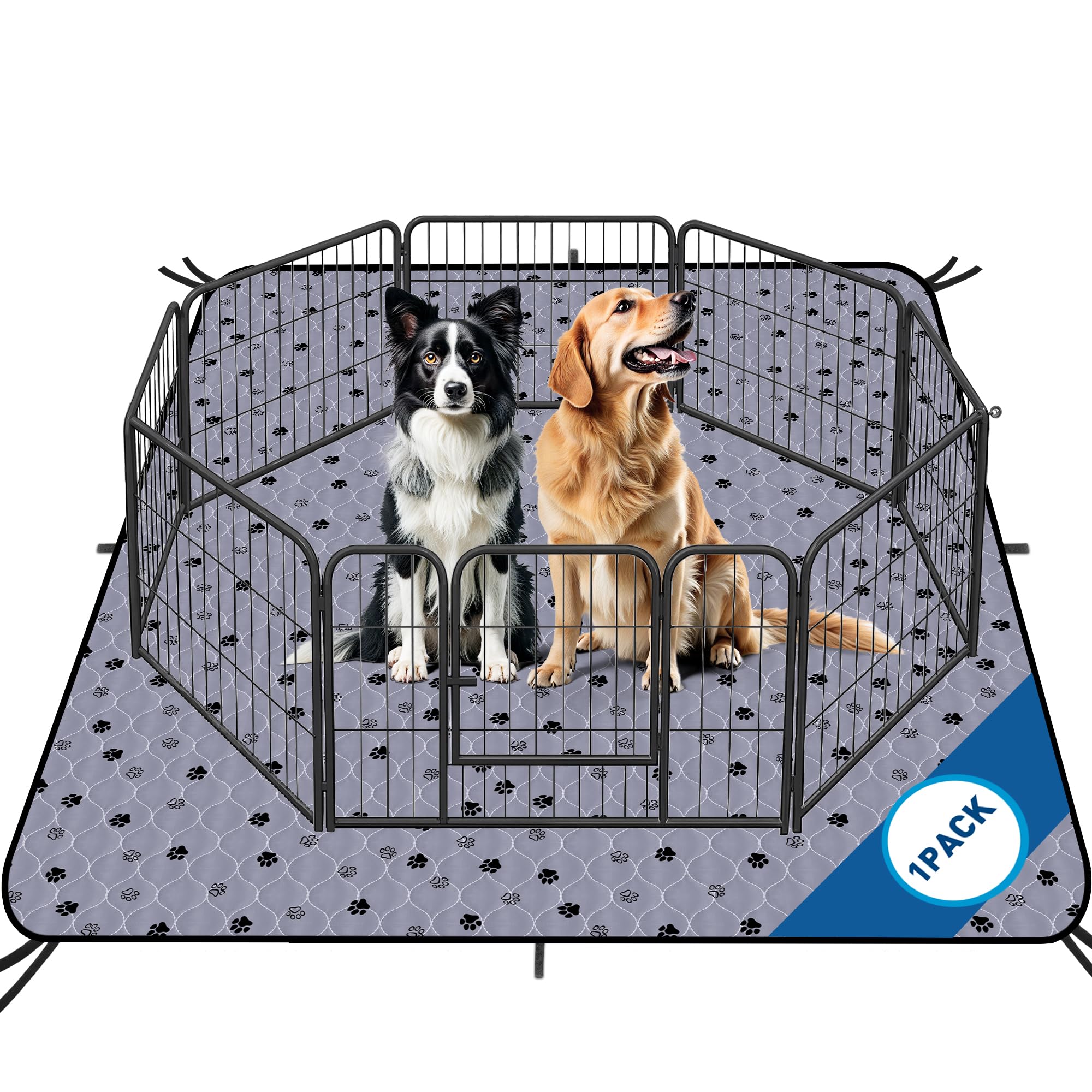 Fostanfly emballage avant montrant le tapis XL et ses dimensions pratiques