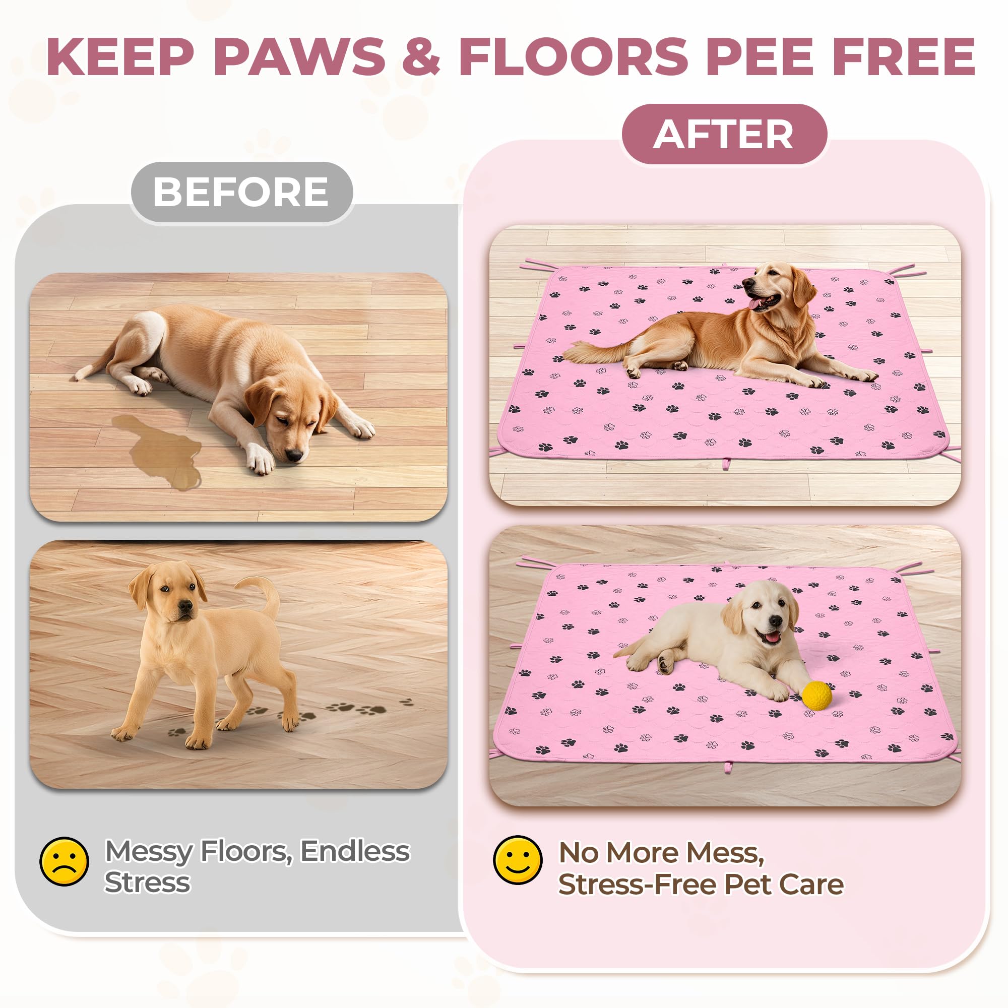 Fostanfly pack de deux tapis pliés, transport facile et rangement
