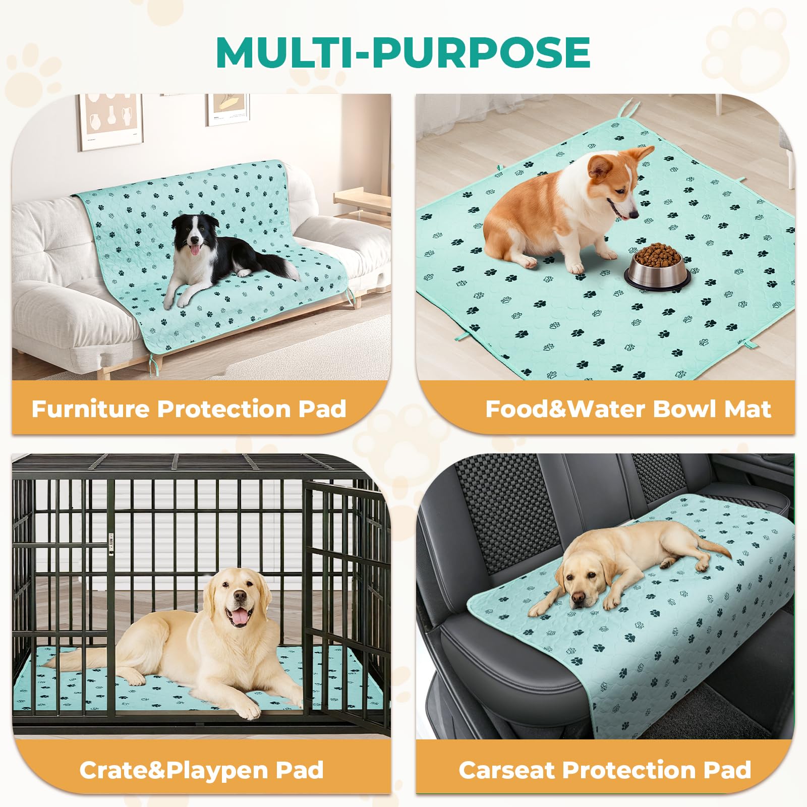 Fostanfly chiot allongé sur tapis doux pour confort et sécurité