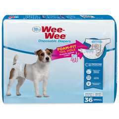 Four Paws vue avant de l'emballage montrant 36 couches, facilite achat