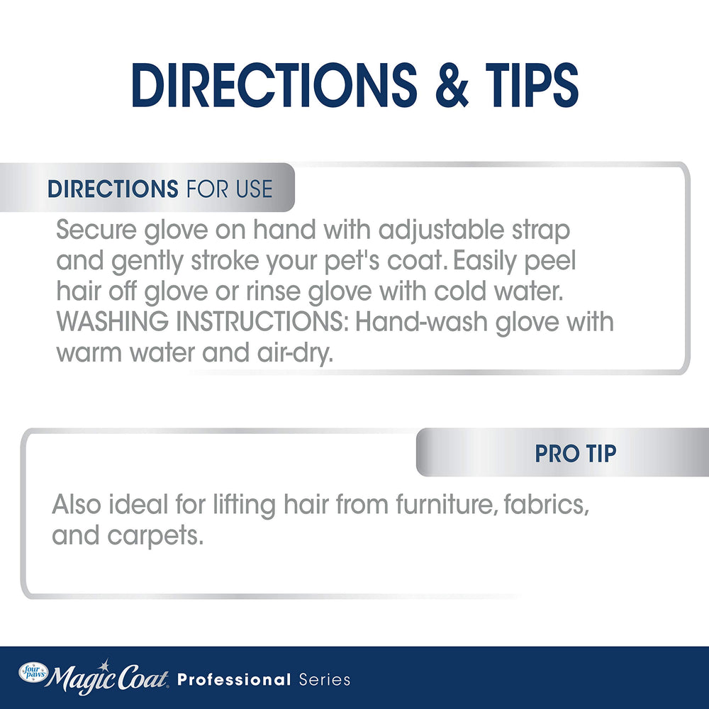 Four Paws Love Glove emballage et étiquette présentant caractéristiques produit claires
