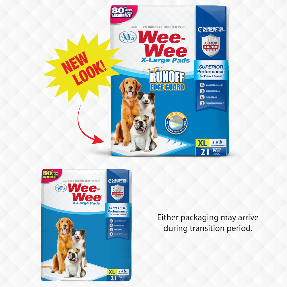 Four Paws tapis déplié 28x34 pouces posé sur le sol, grande surface protectrice