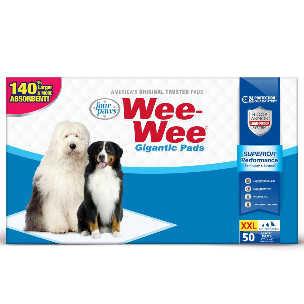 Four Paws emballage compact du lot 50, facilite le rangement et réduit pollution