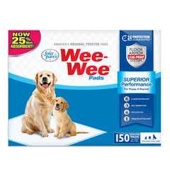 Four Paws gros plan sachet avant montrant packaging compact et quantité