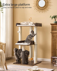 FourFurPets gros plan poteaux grattoirs 40" favorisant exercice et entretien des griffes