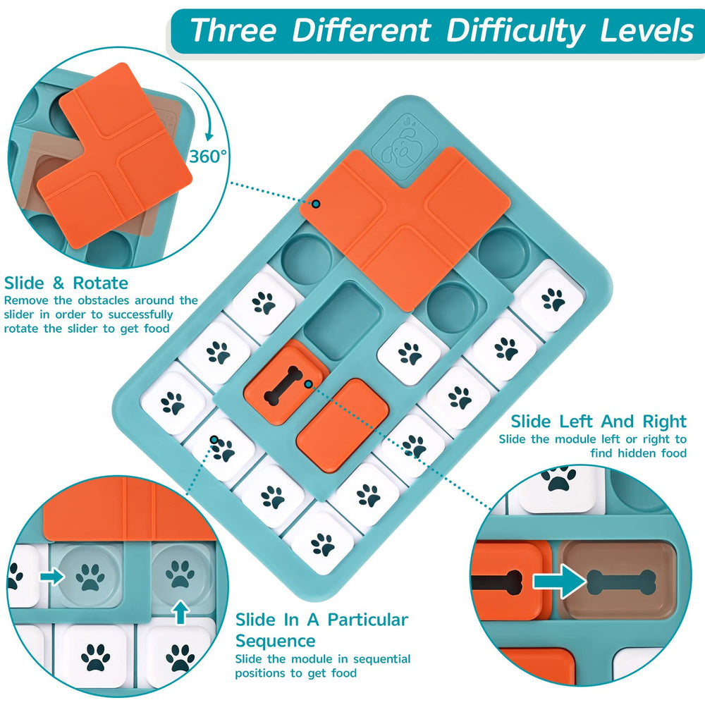 FOXMM ouverture des compartiments pour friandises et stimulation mentale