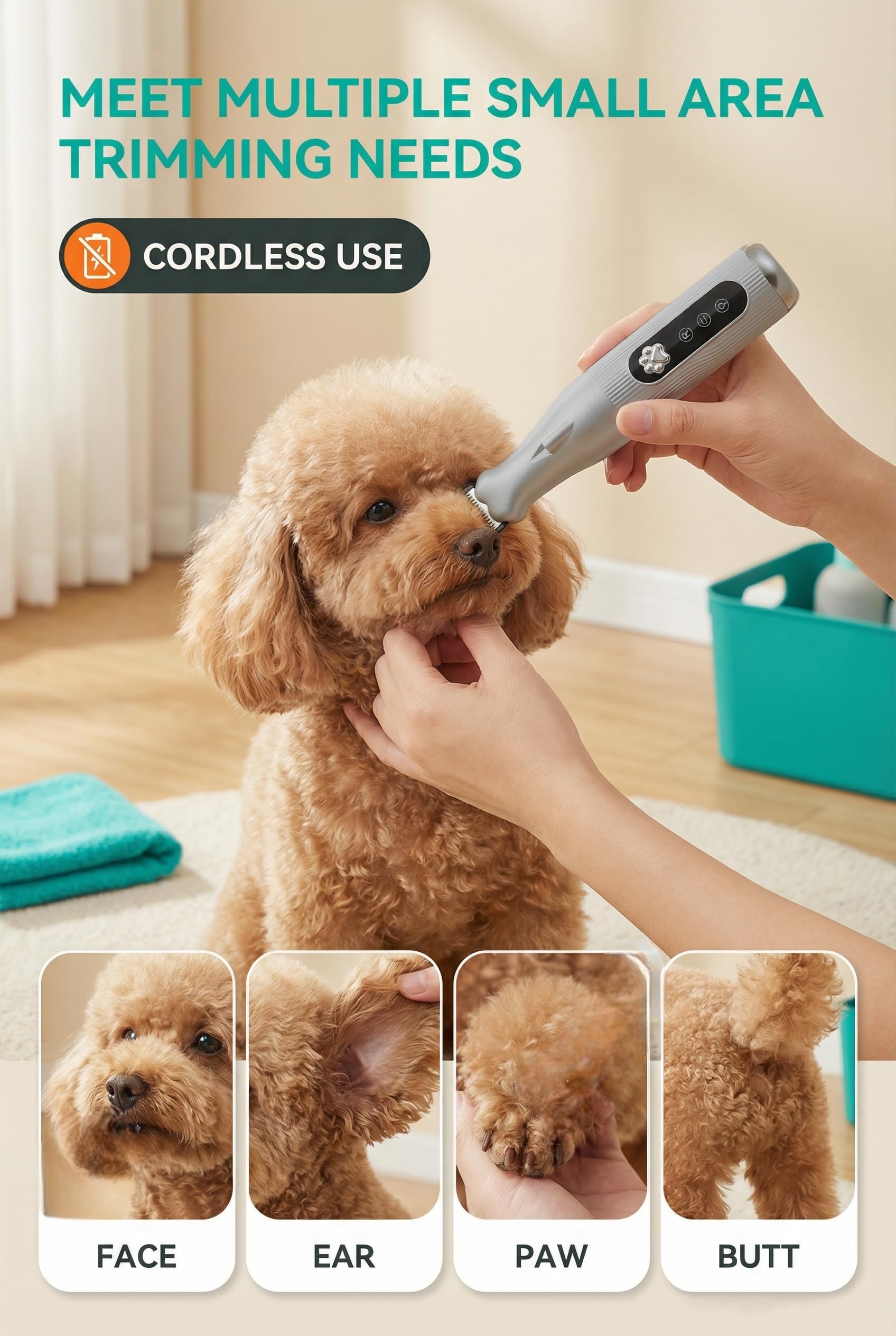 FREIOWEEI tondeuse en action sur patte apportant sécurité et confort