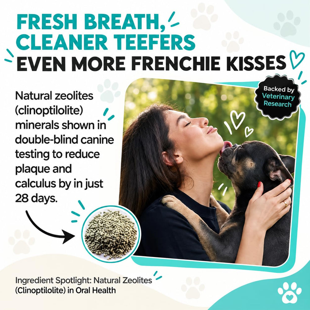 Cuillère doseuse avec poudre Frenchies vs pour un dosage facile et sans stress
